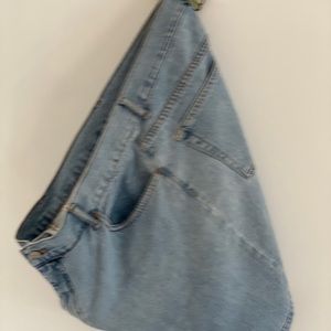faded glory distressed denim shorts sz 16